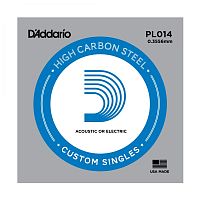 D'ADDARIO PL014 PLAIN STEEL SINGLES